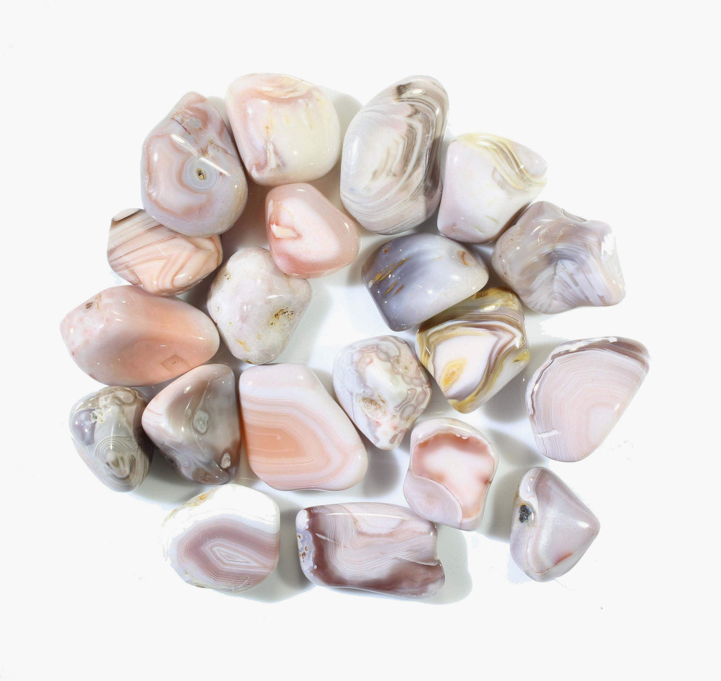 Pink Botswana Agate / Tumbled