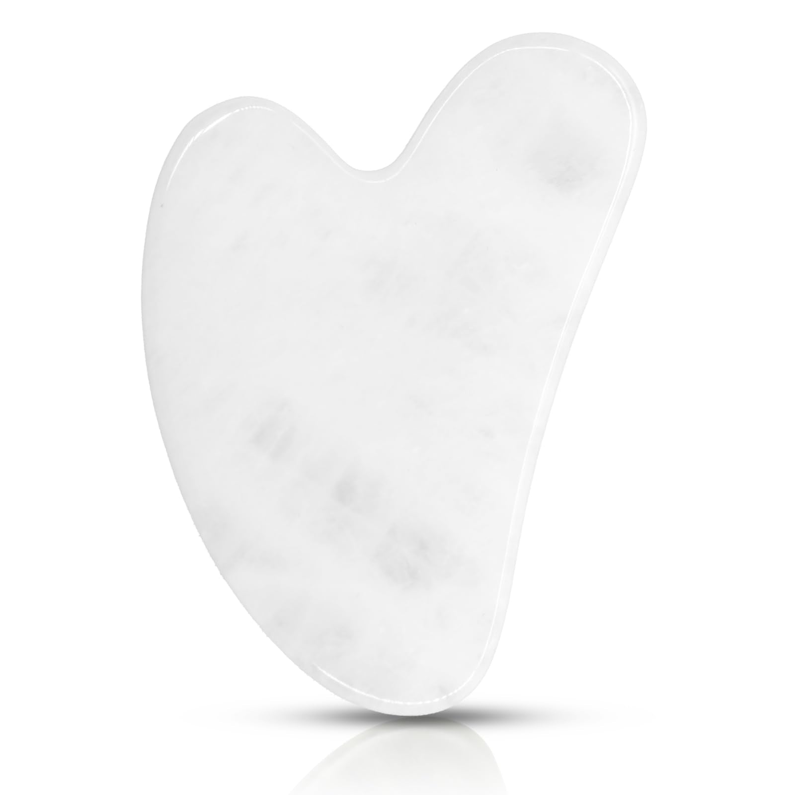 WHITE QUARTZ GUA SHA SCULPTOR