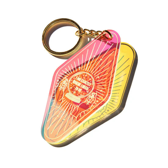 MIDNITE MINDS / AFFIRMATION IRIDESCENT KEYCHAIN