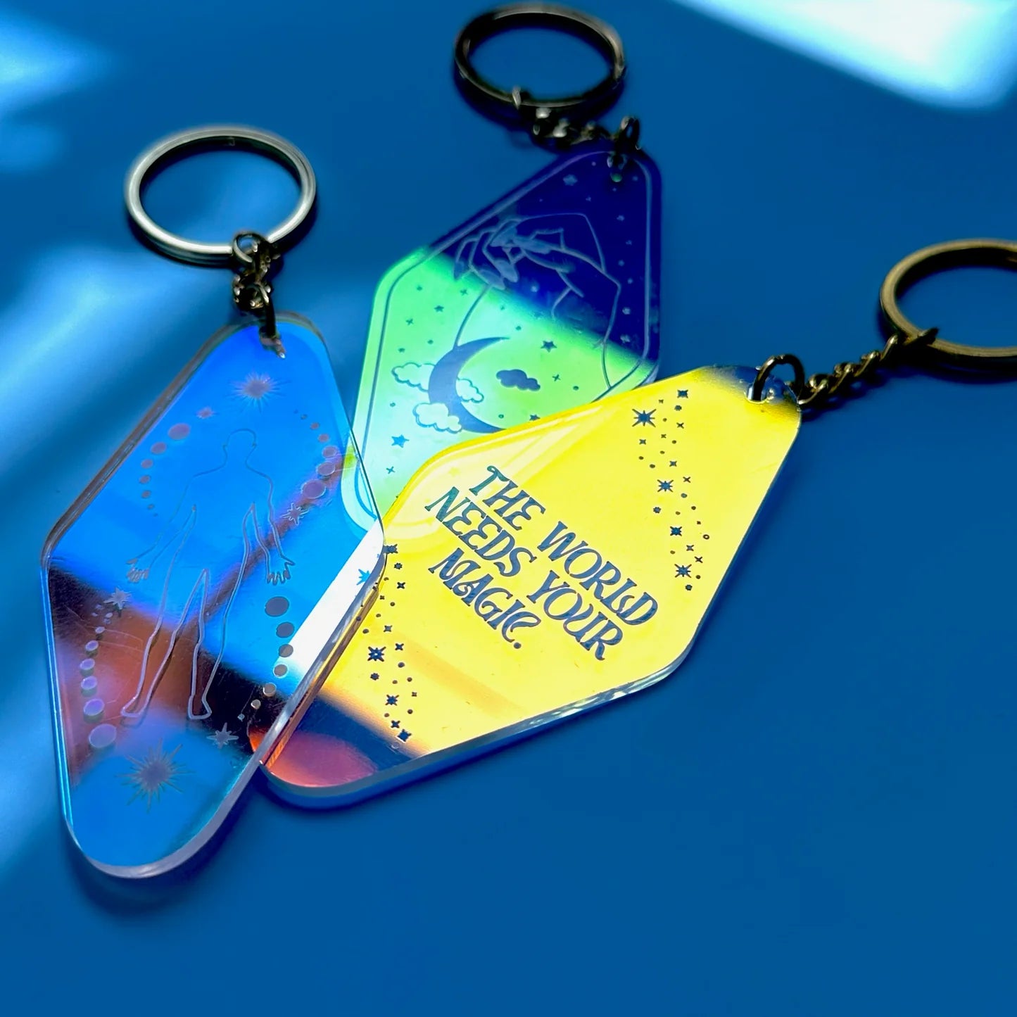 MIDNITE MINDS / MAGIC IRIDESCENT KEYCHAIN