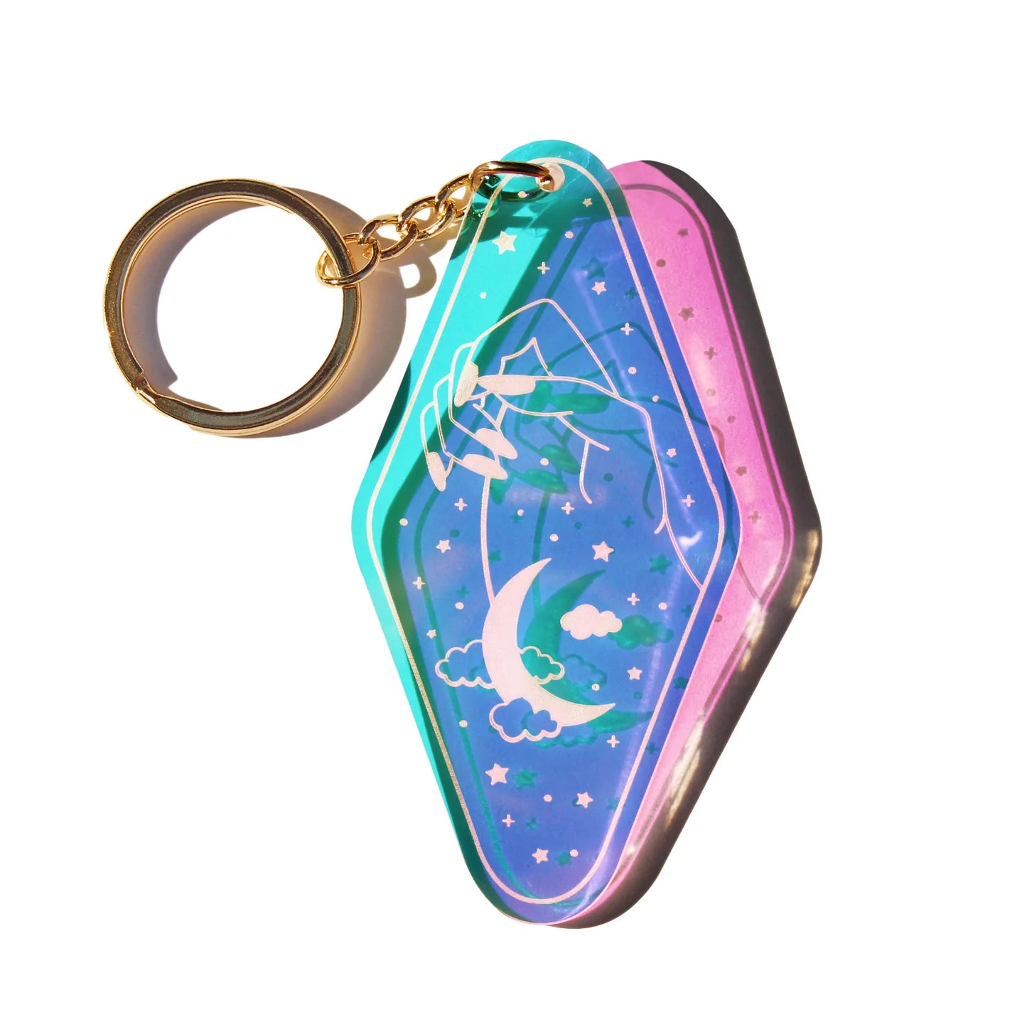 MIDNITE MINDS / DREAMER IRIDESCENT KEYCHAIN