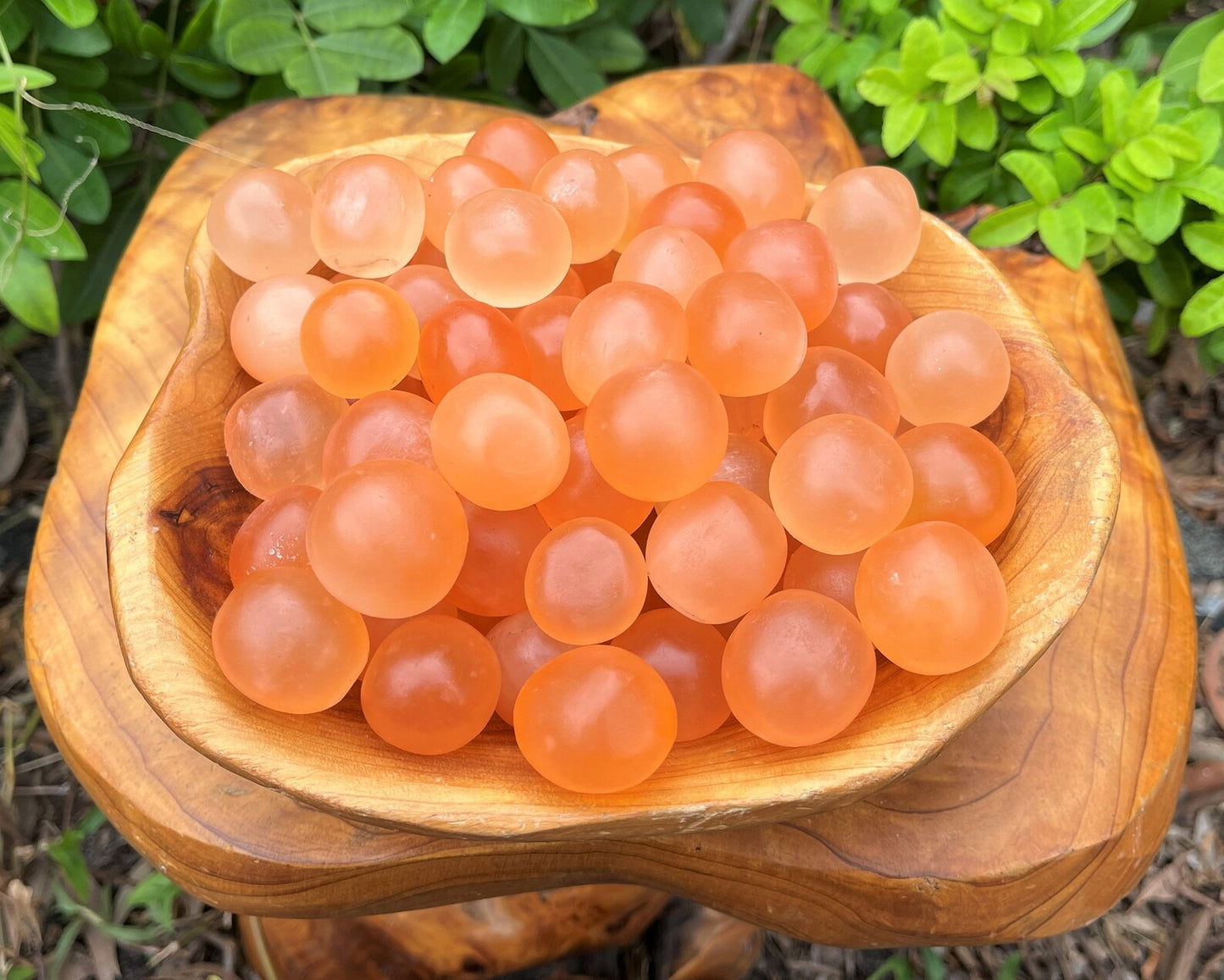 Orange Selenite Spheres