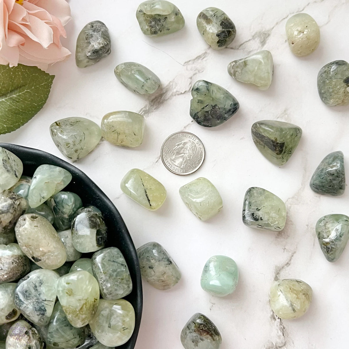 Prhenite Prehnite Tumbled – AURAGAMI LA