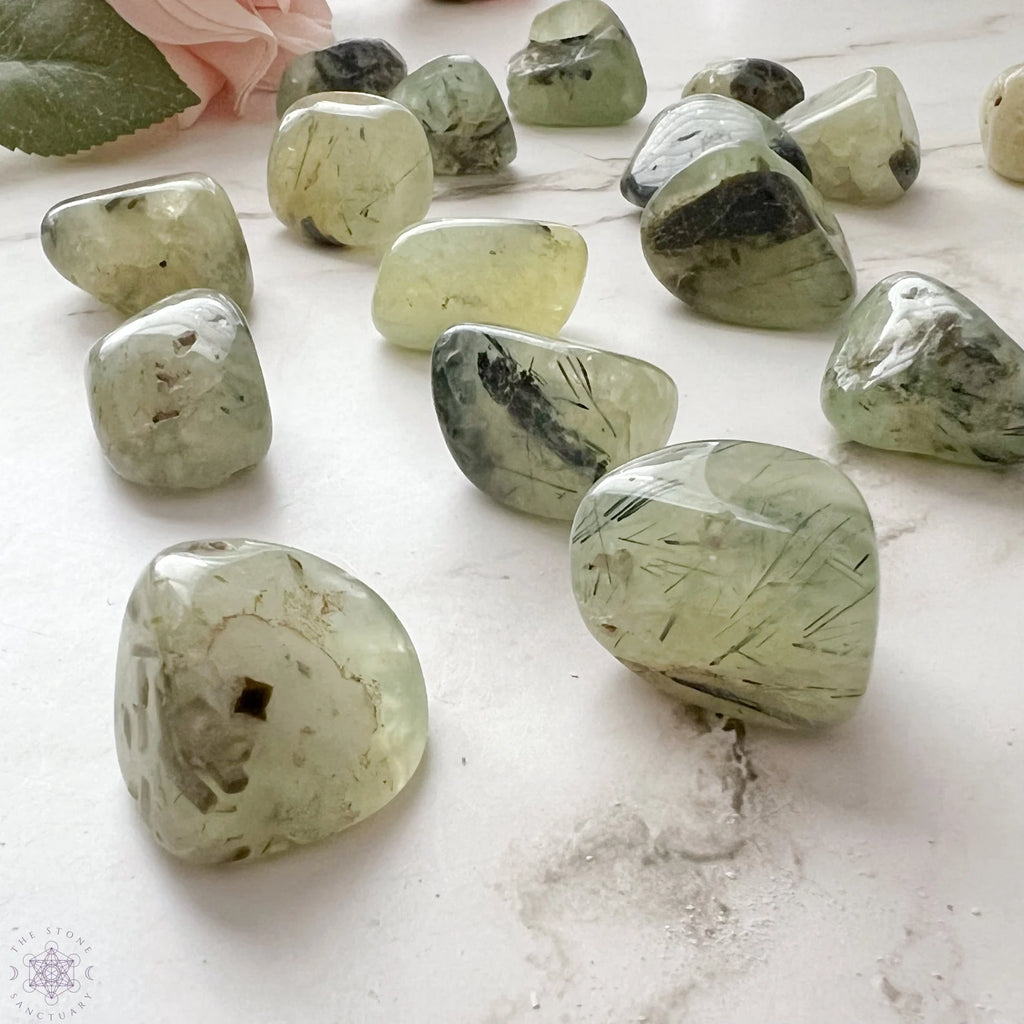 Prhenite Prehnite Tumbled – AURAGAMI LA