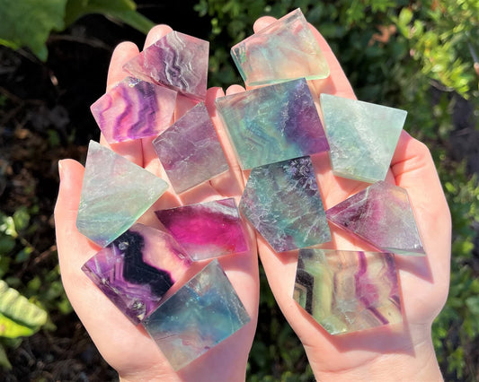 Rainbow Fluorite Slab