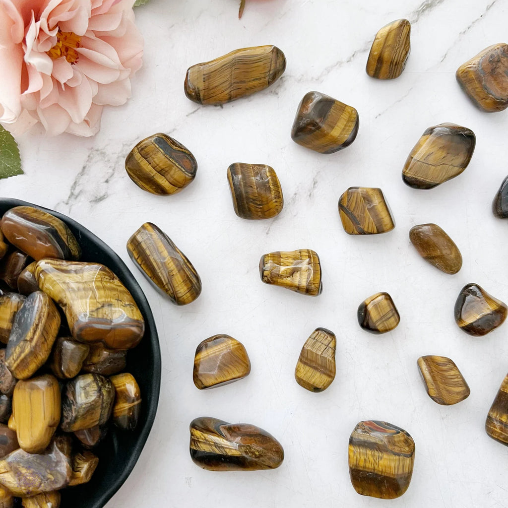 Tigers Eye Tumbled