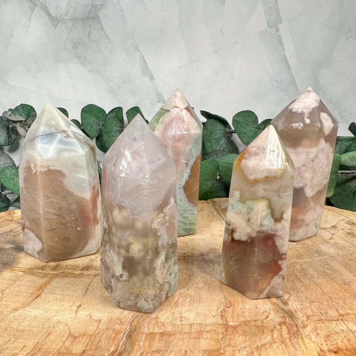FLOWER AGATE TOWERS