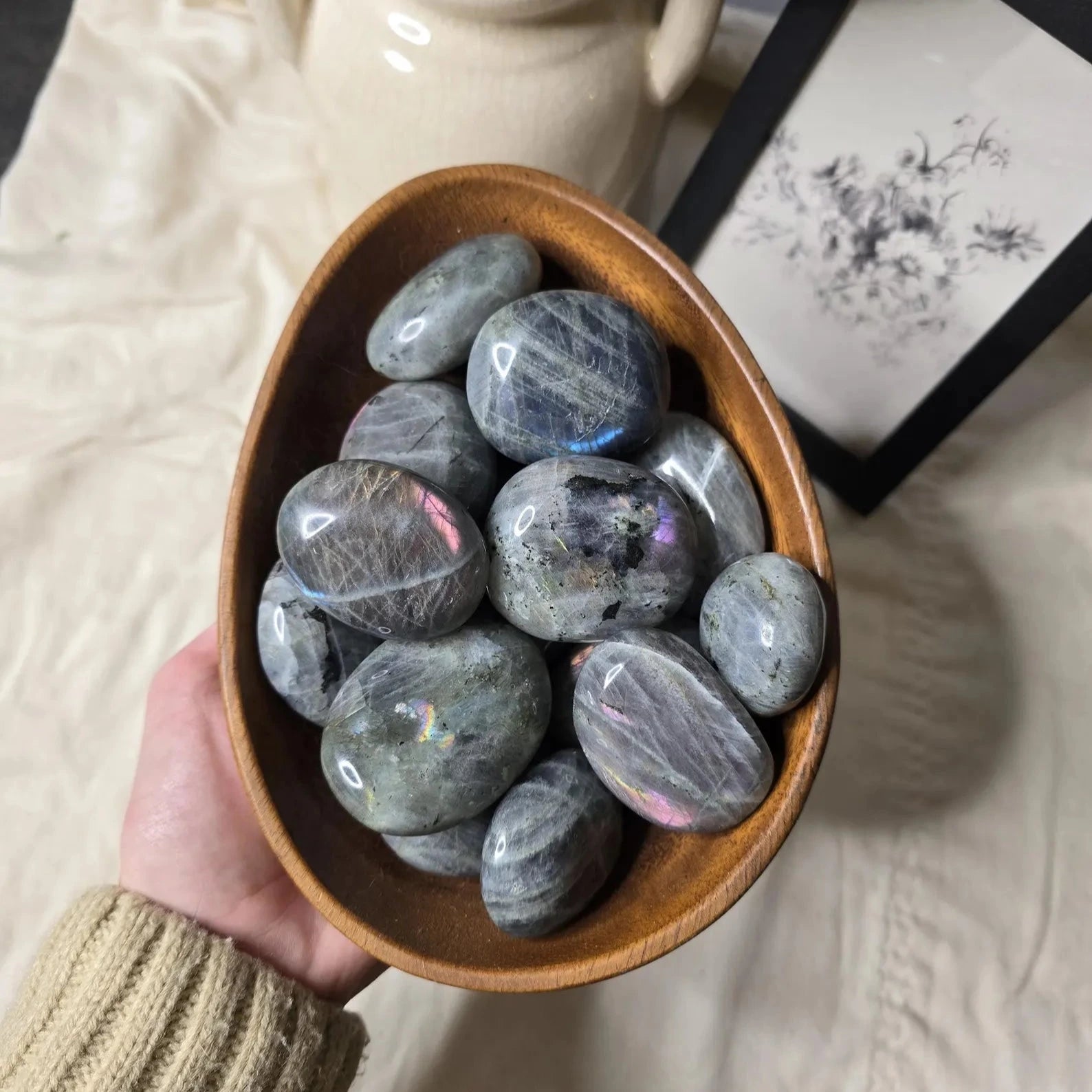 Labradorite Palm Stone