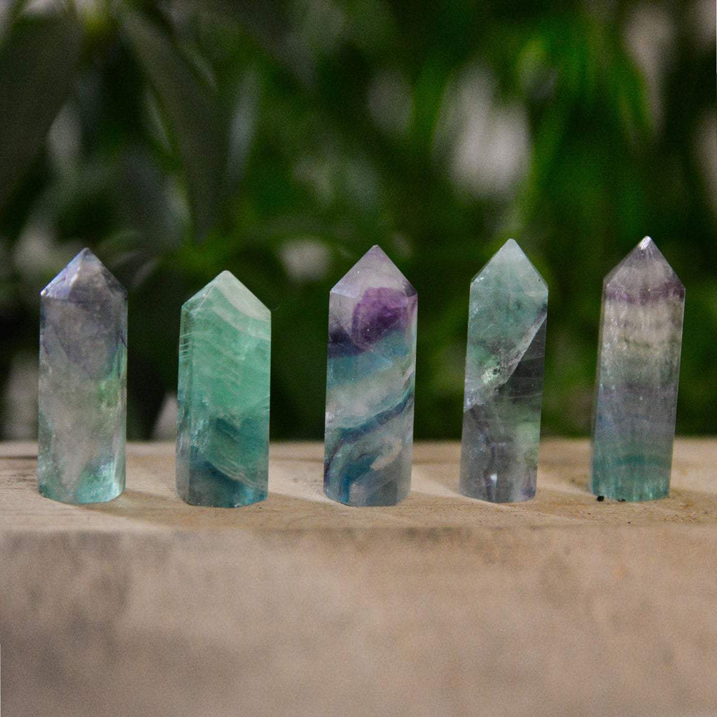 Rainbow Fluorite  Point