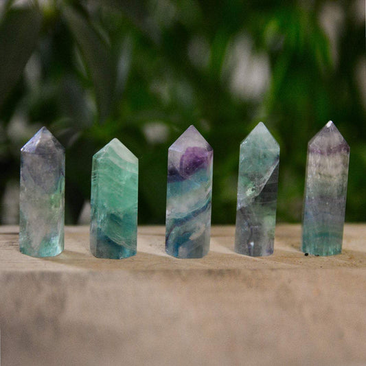 Rainbow Fluorite  Point