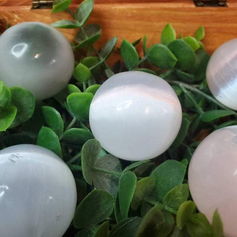 Selenite Crystal Ball 1.5"