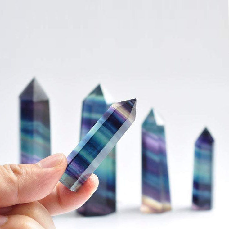 Rainbow Fluorite  Point