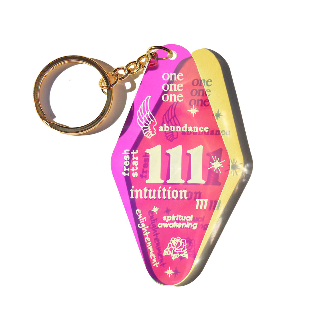 111 angel number accessories, 111 keychain