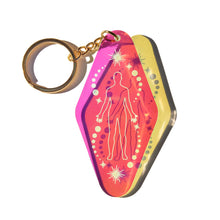 chakra energy, energy keychain, iridescent keychain