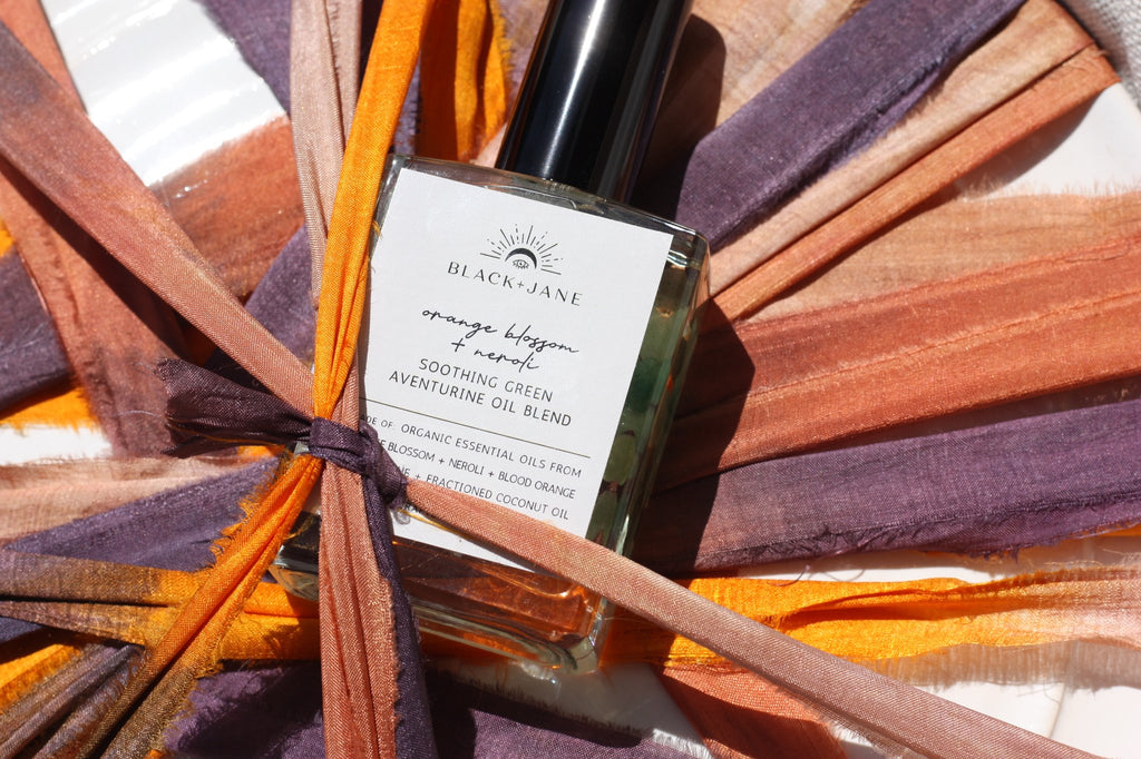 BLACK+JANE / Orange Blossom + Neroli Crystal Infused Green Aventurine Soothing Oil Blend