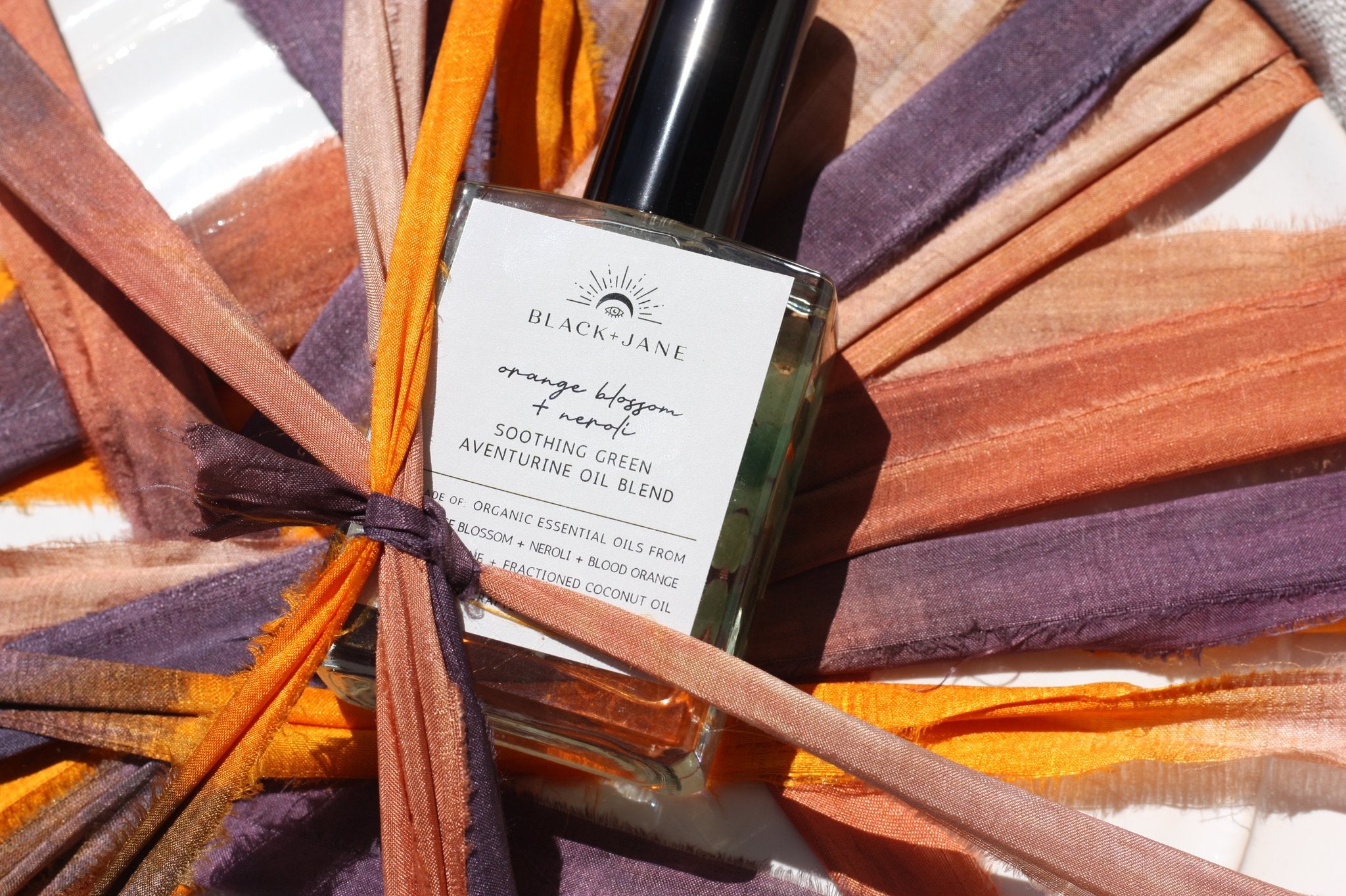 BLACK+JANE / Orange Blossom + Neroli Crystal Infused Green Aventurine Soothing Oil Blend